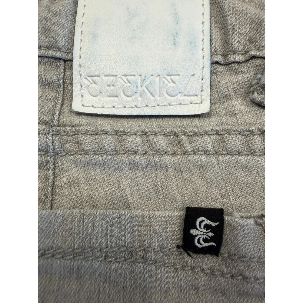 Ezekiel Mens Gray Slim Straight Denim Jeans Size 32 Casual Skate Lifestyle